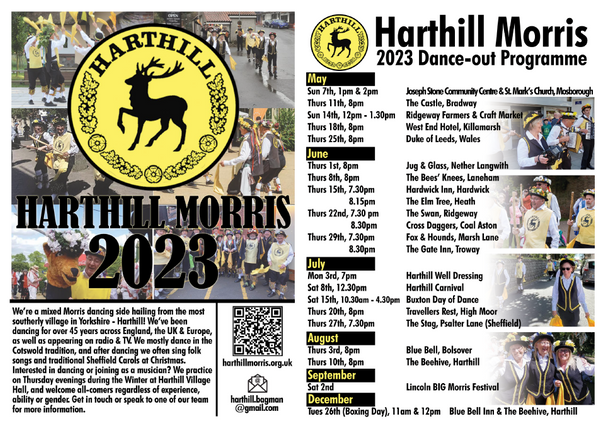 Harthill Morris 2023 Dance-out Programme